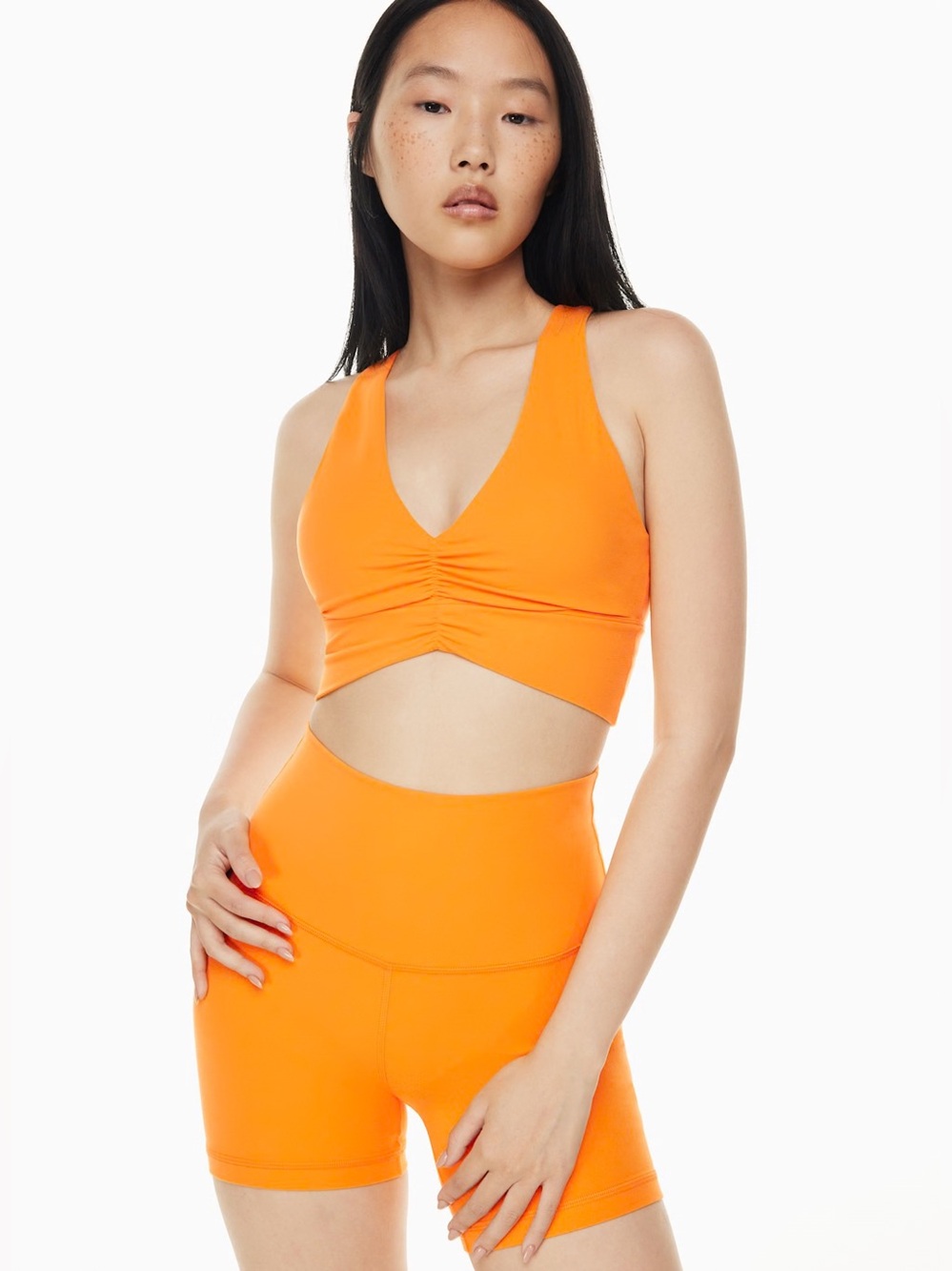 TnaBUTTER™ Volley Sports Bra & Atmosphere Hi-Rise 7" Short Set